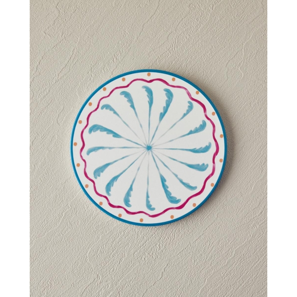 Ceramic Trivet 16 cm Blue
