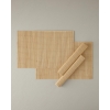 Bamboo 4 Pcs Table Mat 30x45 cm Cream