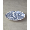 Carnival Floral Bone Porcelain Serving Plate 25 Cm Navy Blue-White