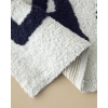 Bath Bliss Cotton Bath Mat 50x80 cm Navy Blue-White