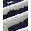 Bath Bliss Cotton Bath Mat 50x80 cm Navy Blue-White