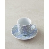 Conner Porcelain Coffee Cup Set 4 Pieces For 2 People 80 ml  Blue-Green