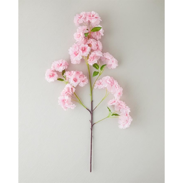 Cherry Branch Single Branch Artificial Flower 100 cm Dark Pink