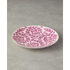 Carnival Floral Bone Porcelain Serving Plate 25 Cm Fuchsia-White