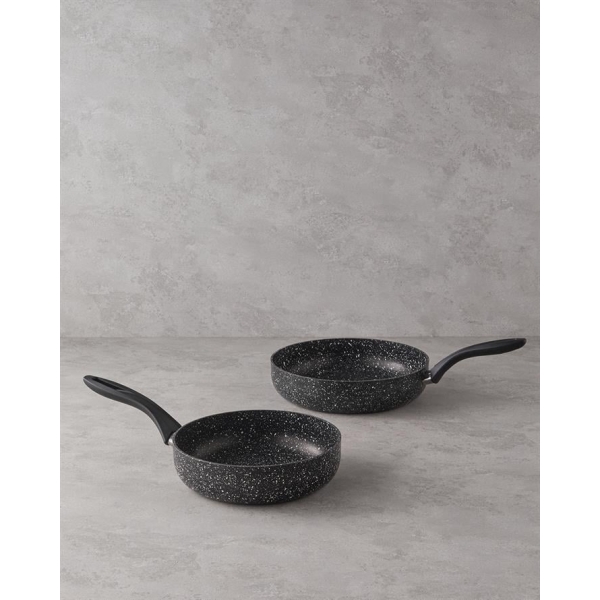 Granada Aluminum 2 Piece Pan Set Black