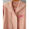 Ballerina Velvet Child Bathrobe 8-10 Years Pink