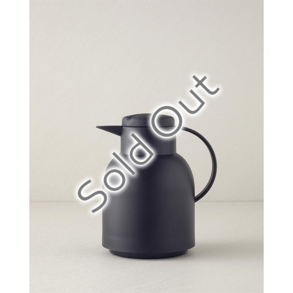 Tiya Polypropylene Glass Thermos 1000 ml Black