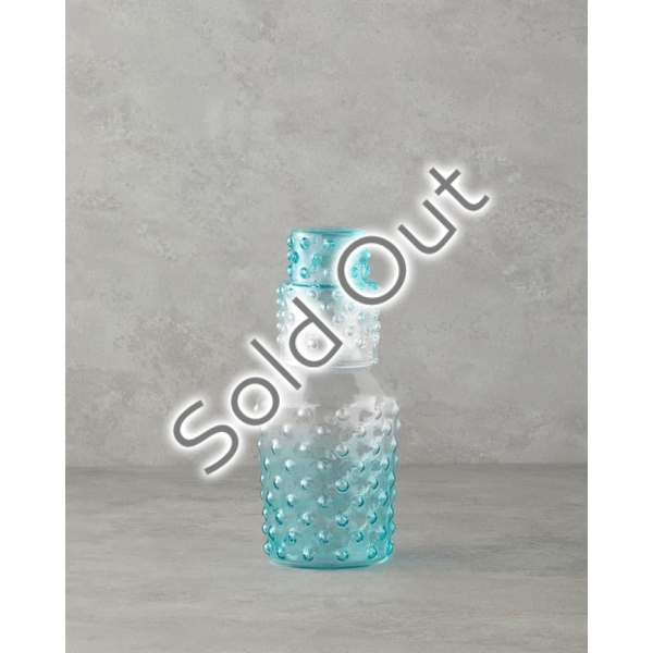 Bubbles Glass Bedside Pitcher 1150 Ml Blue