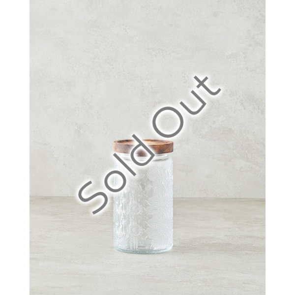 Harper Glass With Cover Jar 1000 ml Transparent
