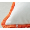 Crab Embroidered Cushion Cover 45x45 cm Orange