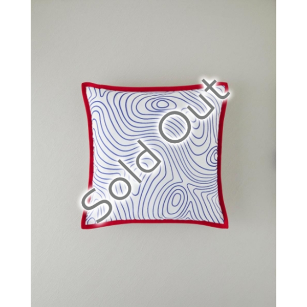 Martina Digital Cushion Cover 45x45 cm Red