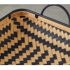 Bamboo Bamboo Decorative Tray 59x37x16 Cm Natural-black