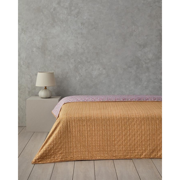 Chamomile Cluster Double Multi-Purpose Bedspread  200x220 cm Pink