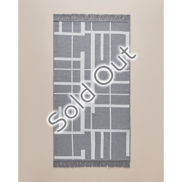 Smoky Woven Rug 80x150 cm Gray
