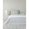 Crocus Flora Cotton King Size Duvet Cover Set 240x220 cm Green