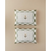 Crocus Flora Double-Sided Cotton 2-Piece Pillowcase 50x70 cm Green