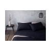 Aurora Silky Touch Single Duvet Cover Set 160x220 cm Midnight Blue