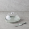 Colessa PP-Crystal Covered Cake Stand 35 cm Green