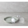 Colessa PP-Crystal Covered Cake Stand 35 cm Green