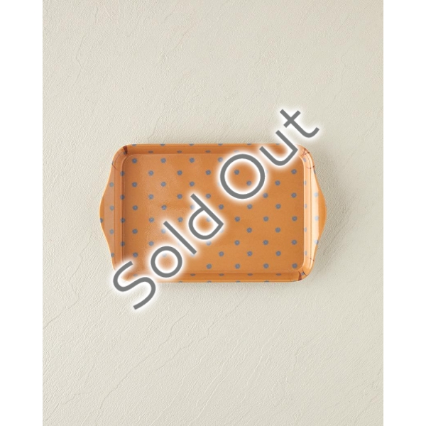 Retro Fleur Melamine Tray 23x14 cm Yellow