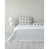 Crocus Flora Cotton Double Duvet Cover Set 200x220 cm Green