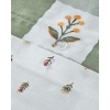 Crocus Flora Cotton Double Duvet Cover Set 200x220 cm Green