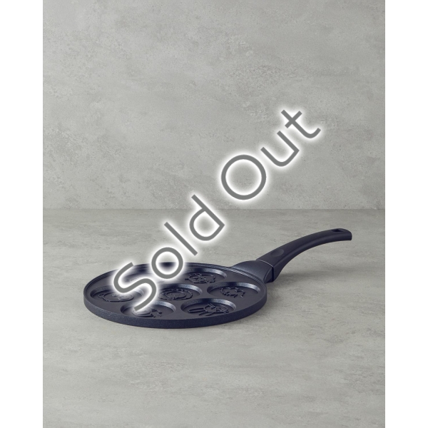 Prime Expert Animals Aluminum Pancake Pan 28 cm Black