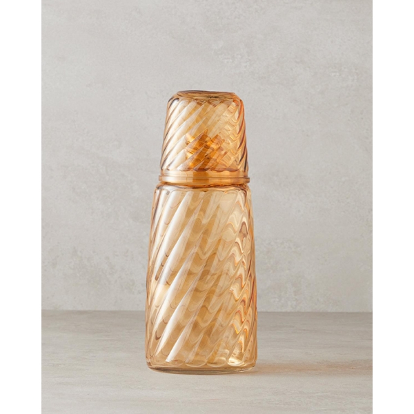 Pave Glass Bedside Pitcher 1100 ml Yellow