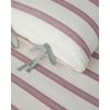 Cool Stripe Yarn Dyed King Size Duvet Cover Set 240x220 cm Burgundy-Green