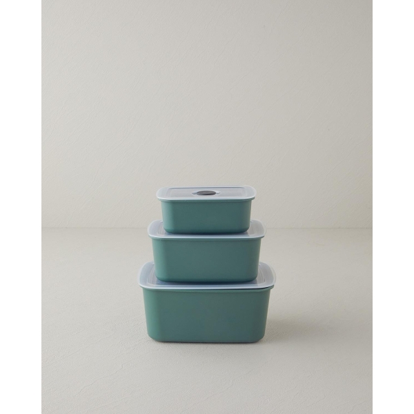 Colina Plastic 3 Piece Storage Box 450 x 950 x 1800 ml Green