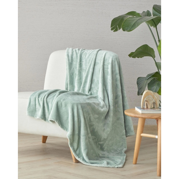 Ramona Jacquard Supersoft TV Blanket 120x160 cm Sage Green