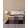 Block Cotton Single Blanket 150x200 cm Beige