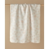 Charming Garden Cotton Baby Blanket 100x120 cm Powder
