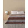 Bold Stripe Acrylic Double Blanket 200x220 cm Anthracite