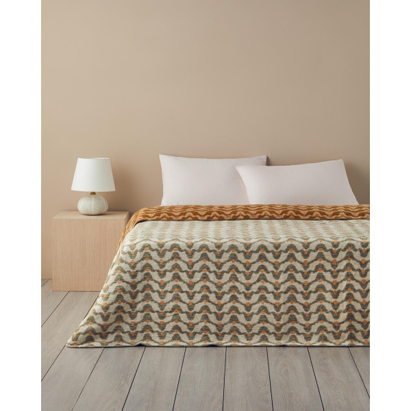 Heritage Acrylic Single Blanket 150x200 cm Green