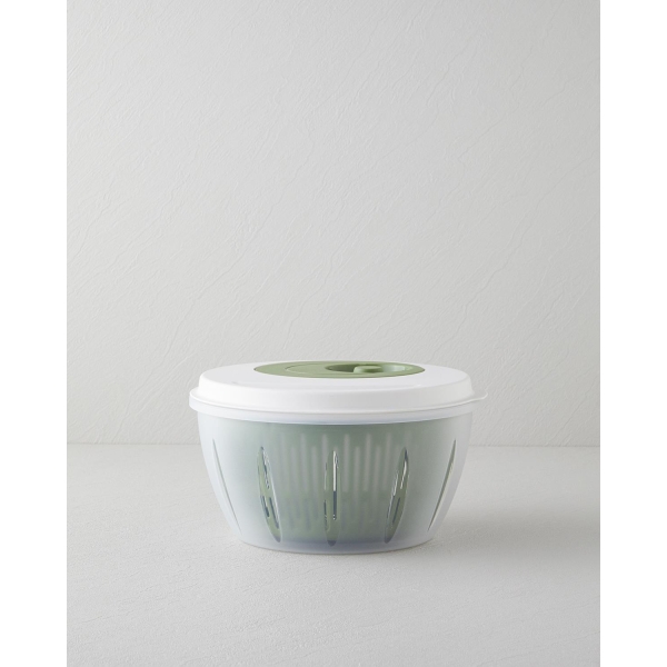 Alexi Plastic Salad Dryer Kitchen Utensil 25.6x25.6x14.2 cm Green