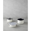 Cremy Enamel 5 Piece Cookware Set 16 cm Cream