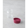 Alina Glass Spice Jar 212 ml Claret Red