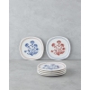 Classic Line Porcelain Cake Set for 6 People 19 cm Colored