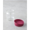 Arlene Glass Jar 425 ml Claret Red