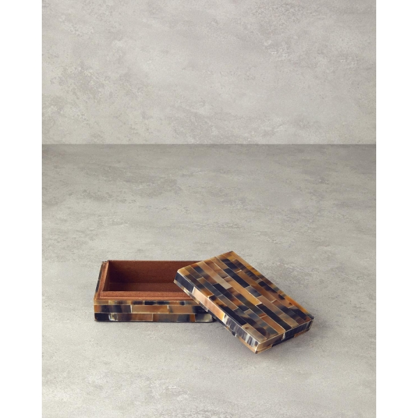 Antique Boho Decorative Box 18x12.5x6.25 cm Black