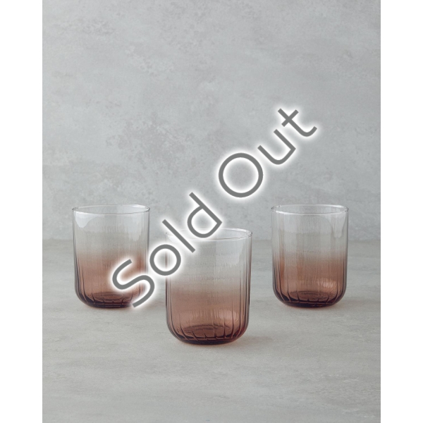Bronze Glass 3-Piece Cup 320 ml Coffee