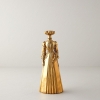 Ancient Candle Holder 12x8x30 cm Gold