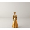 Ancient Candle Holder 12x8x30 cm Gold