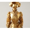 Ancient Candle Holder 12x8x30 cm Gold