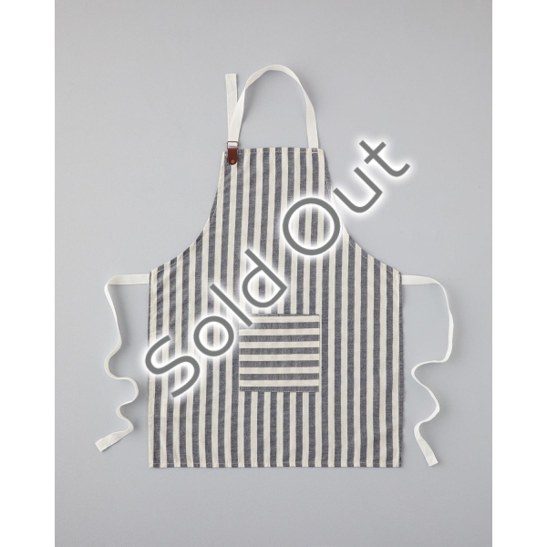Cooker Cotton-Linen Kitchen Apron 70x55 cm Navy Blue