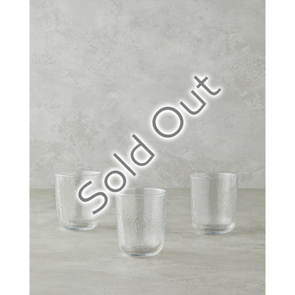 Morph Glass 3-Piece Amorphous Cups 270 ml Transparent