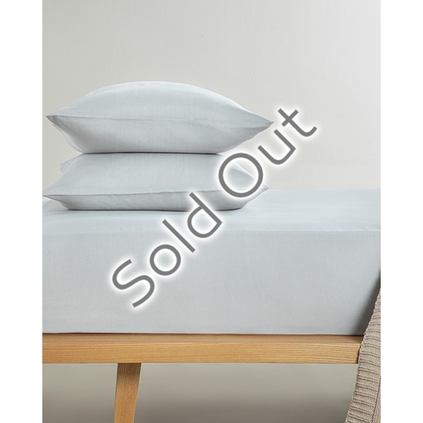 Novella Premium Soft Cotton Double Fitted Sheet Set 160x200 cm Gray