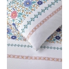 Blossom Bands Double Sided Cotton Double Duvet Cover Set 200x220 cm Red - Blue