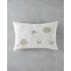 Buds Embroidered Decorative Cushion 33x50 cm Ecru